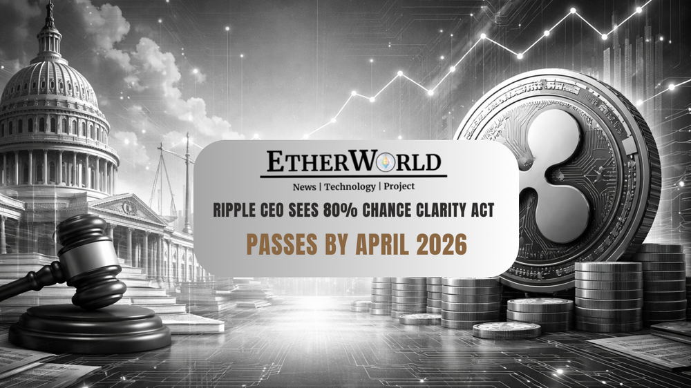 Ripple CEO Sees 80% Chance CLARITY Act Passes by April 2026