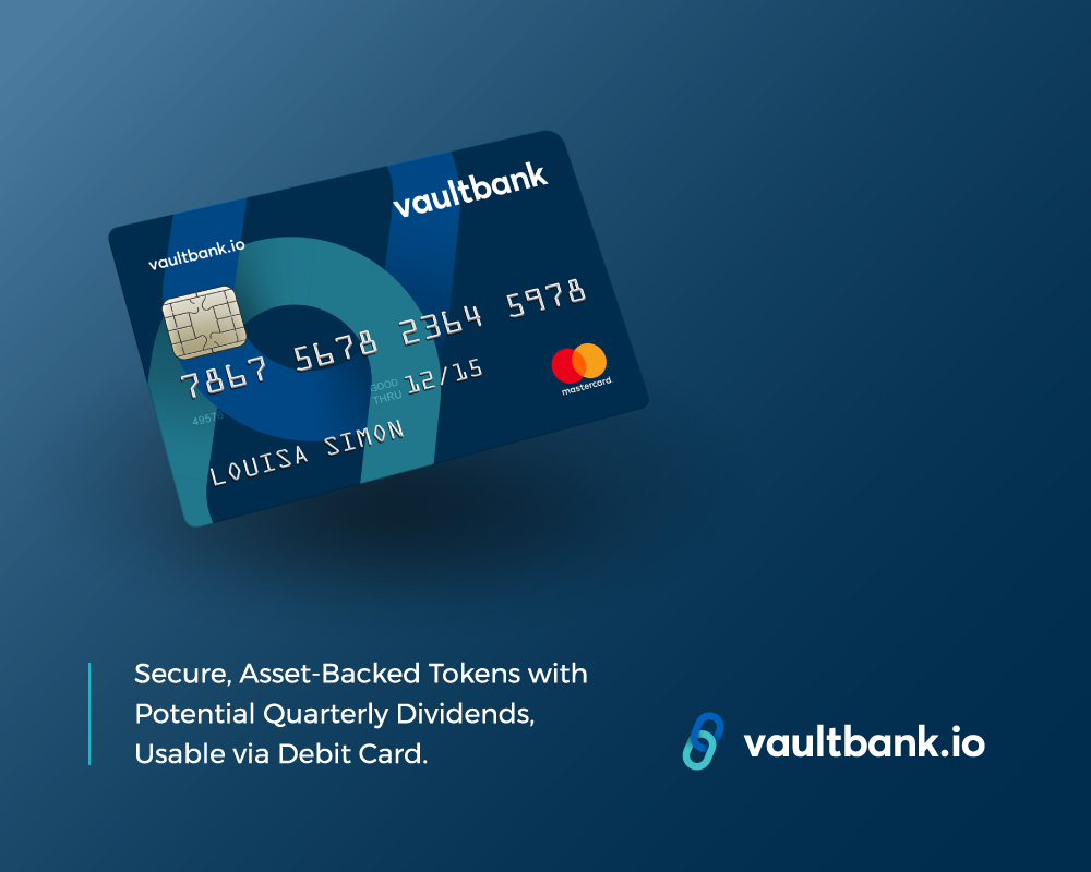 Vaultbank Intends to Bring Stability and Quarterly Dividends to Cryptocurrency Market with Secured Asset-Backed Initial Coin Offering; Pre-sale has started