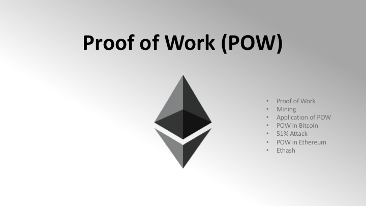 Proof of Work (POW)