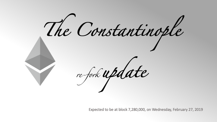 The Constantinople re-fork update
