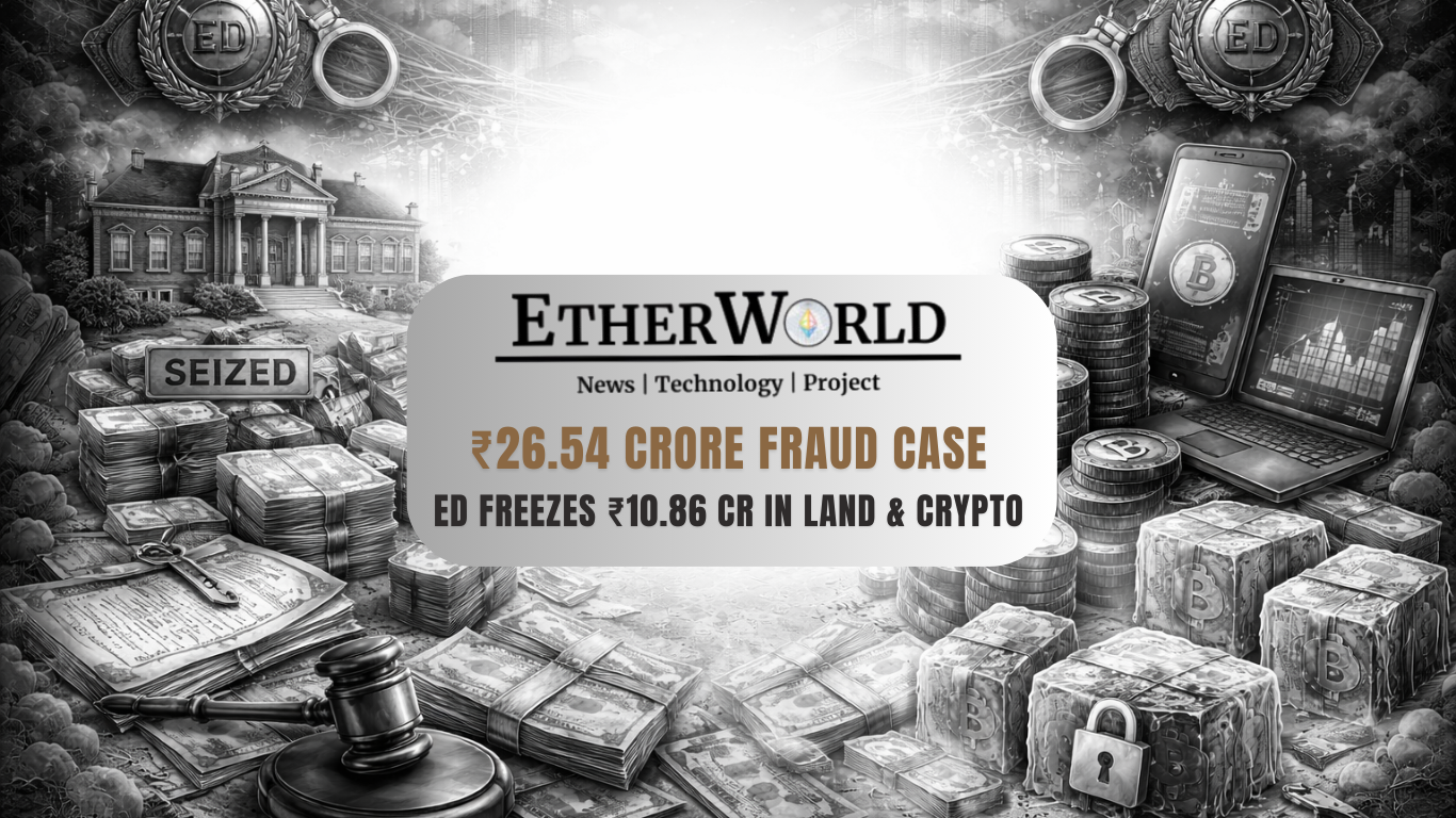 ₹26.54 Crore Fraud Case: ED Freezes ₹10.86 Crore in Land & Crypto Assets