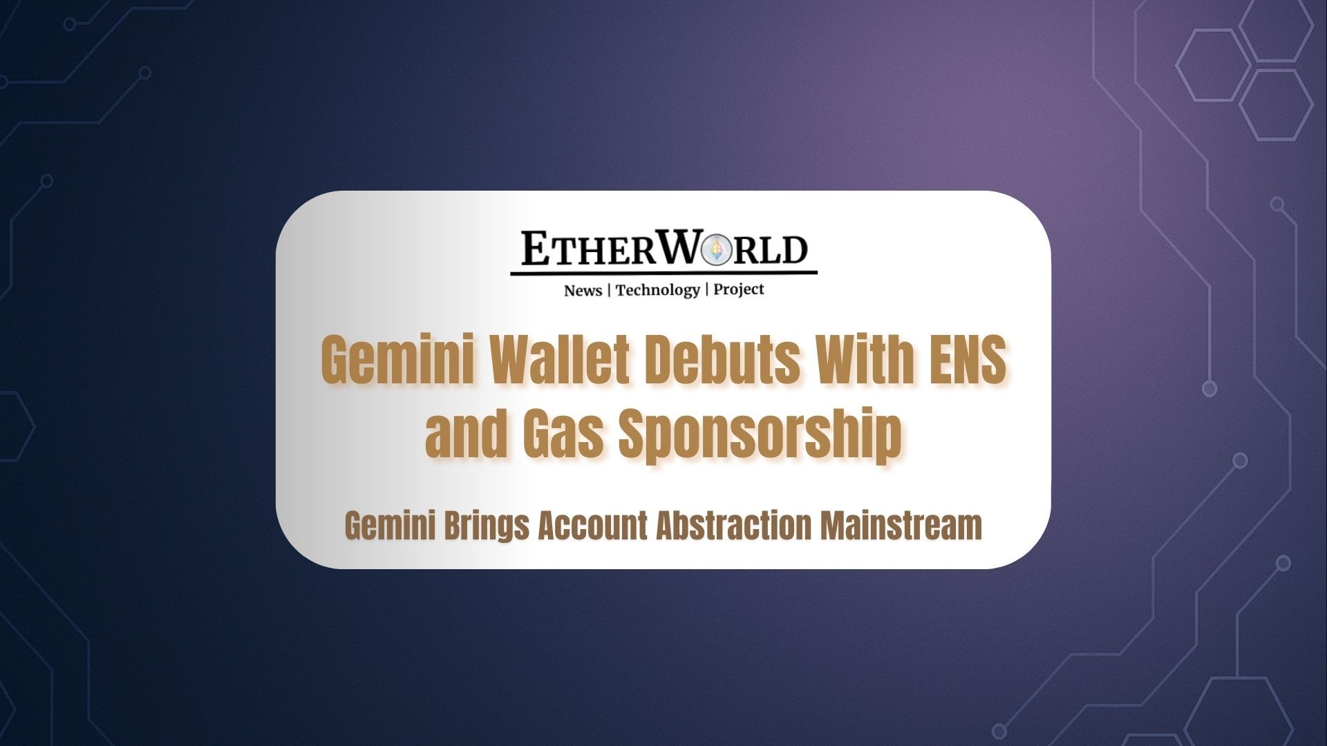 Gemini Steps Into Smart Wallet Arena