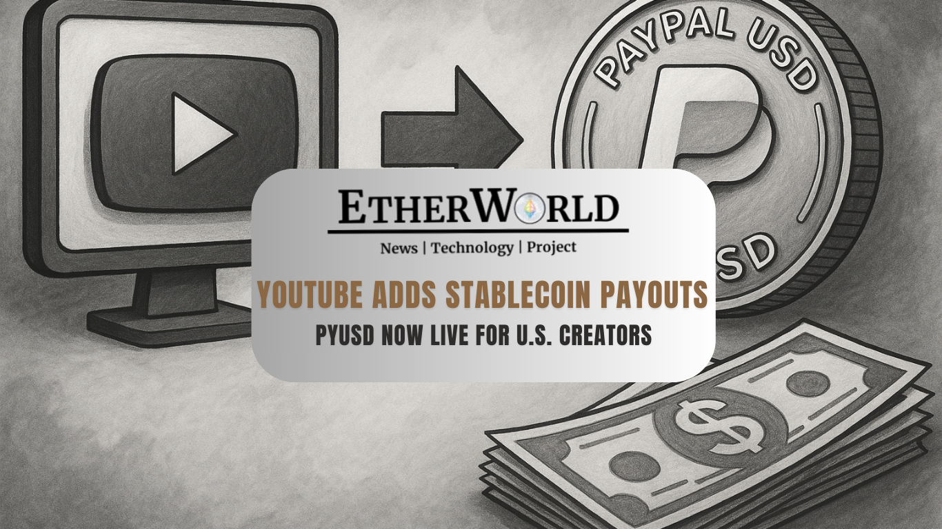 YouTube Adds Stablecoin Payouts: PYUSD Now Live for U.S. Creators