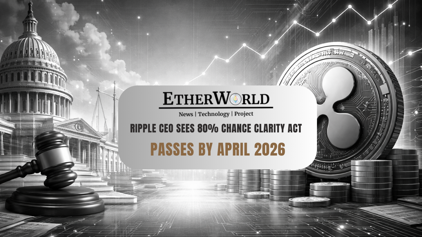 Ripple CEO Sees 80% Chance CLARITY Act Passes by April 2026